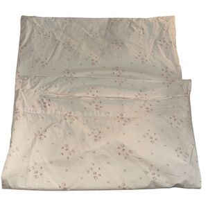 Shabby Chic pink mini rose single King pillow case  DISCONTINUED